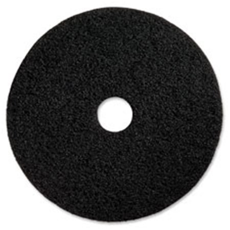 DWELLINGDESIGNS Black Floor Stripping Pad, Black - 5 Per Carton - 20 in. DW127913